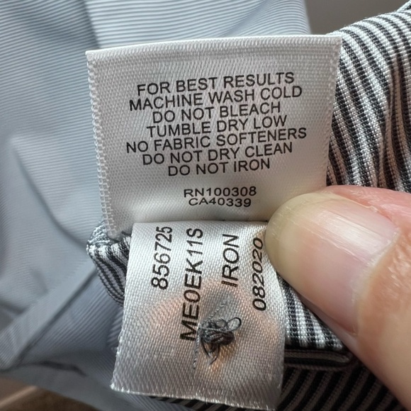 Peter Millar Men's Summer Comfort Polo Shirt Gray White Striped Stretch Golf XL - Picture 13 of 13